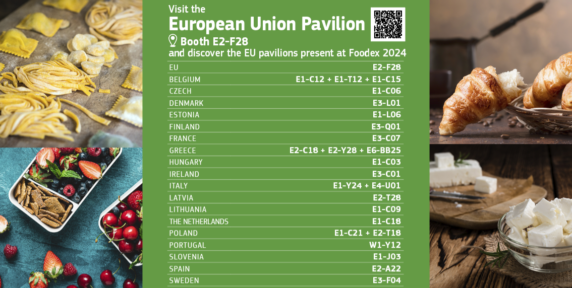 List of EU stands at Foodex